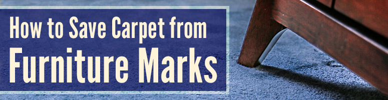 how to prevent carpet marks from couches