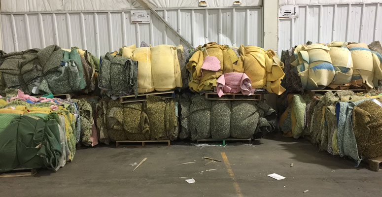 recyclable carpet padding