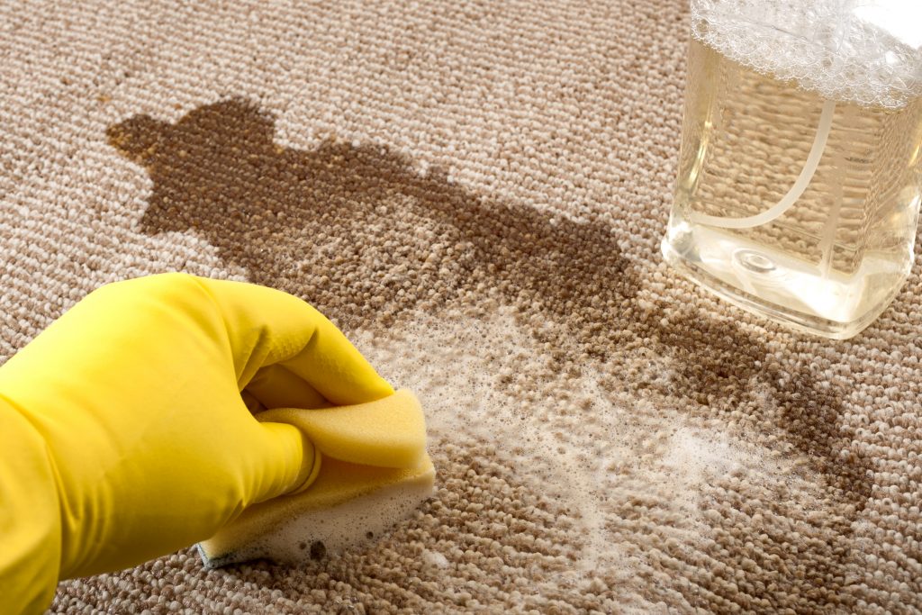 cleaning grease stains