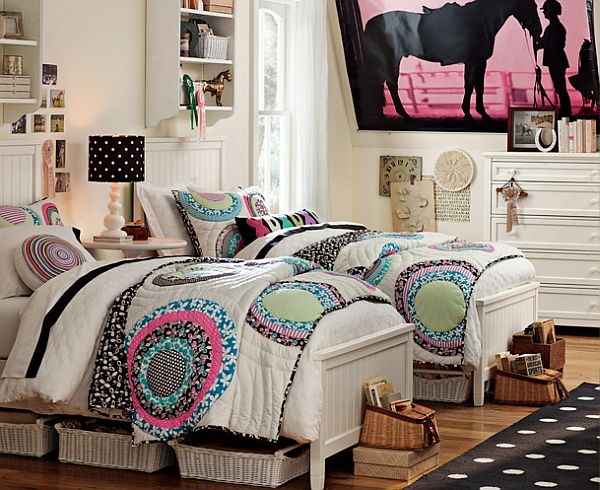 teen girls bedroom with us floors coretec plus enhanced vinyl flooring