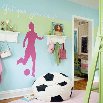 teen girls soccer bedroom with mohawks revwood plus laminate floor in sandbank oak