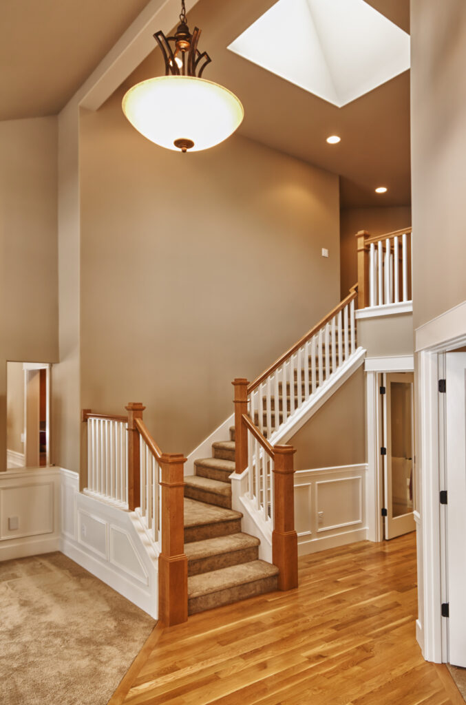 carpet on staircase going to hardwood